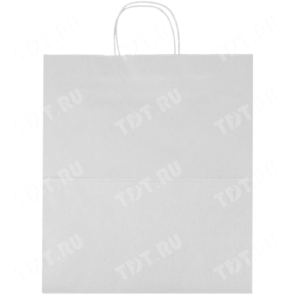 Белый пакет с крученой ручкой, 80 г/м², 32*18*37 см