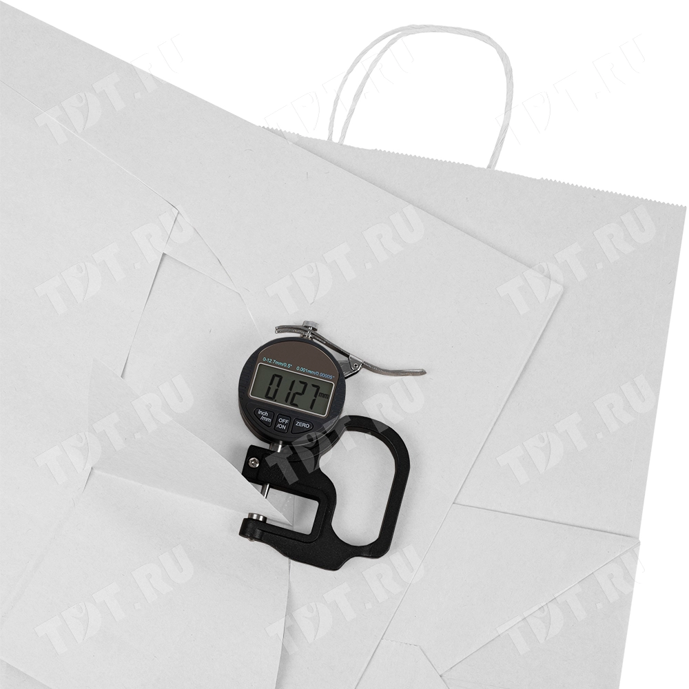 Белый пакет с крученой ручкой, 80 г/м², 32*18*37 см