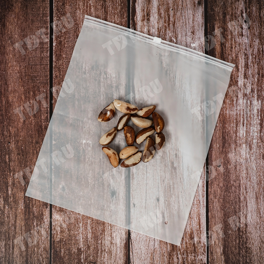 Пакет ПВД с замком слайдер 25*30 см, 70 мкм, матовый, 50 шт.