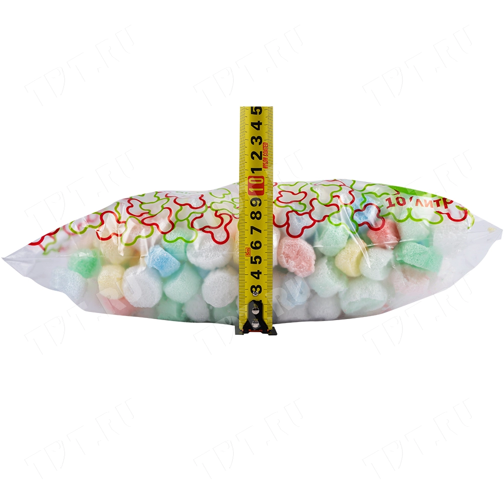 Наполнитель полистирольный «Конфетти», цветной, 10 л