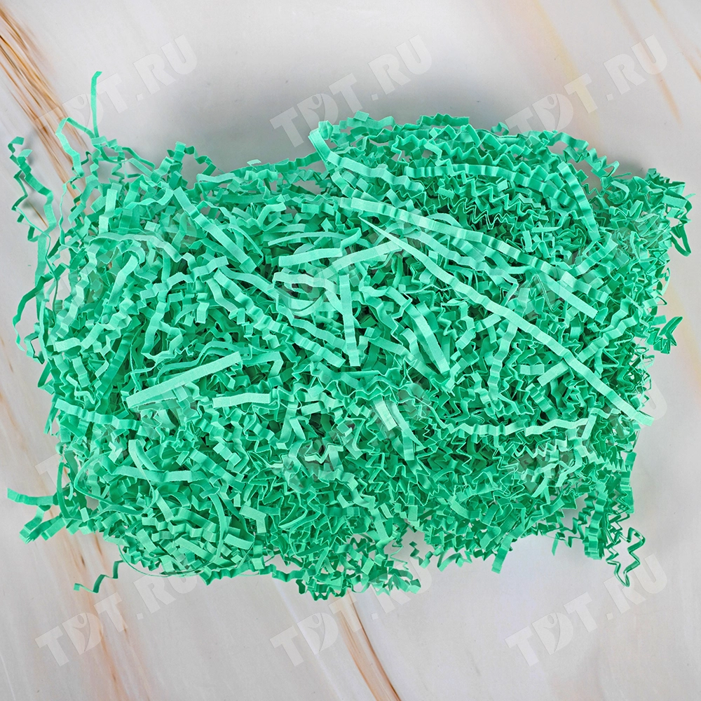 Бумажный наполнитель «Мятный», цветная бумага, 1 кг