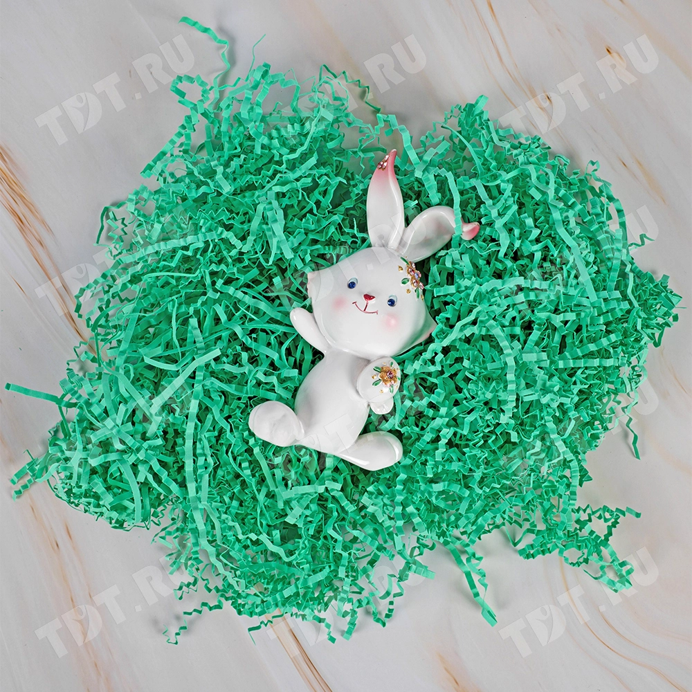 Бумажный наполнитель «Мятный», цветная бумага, 1 кг