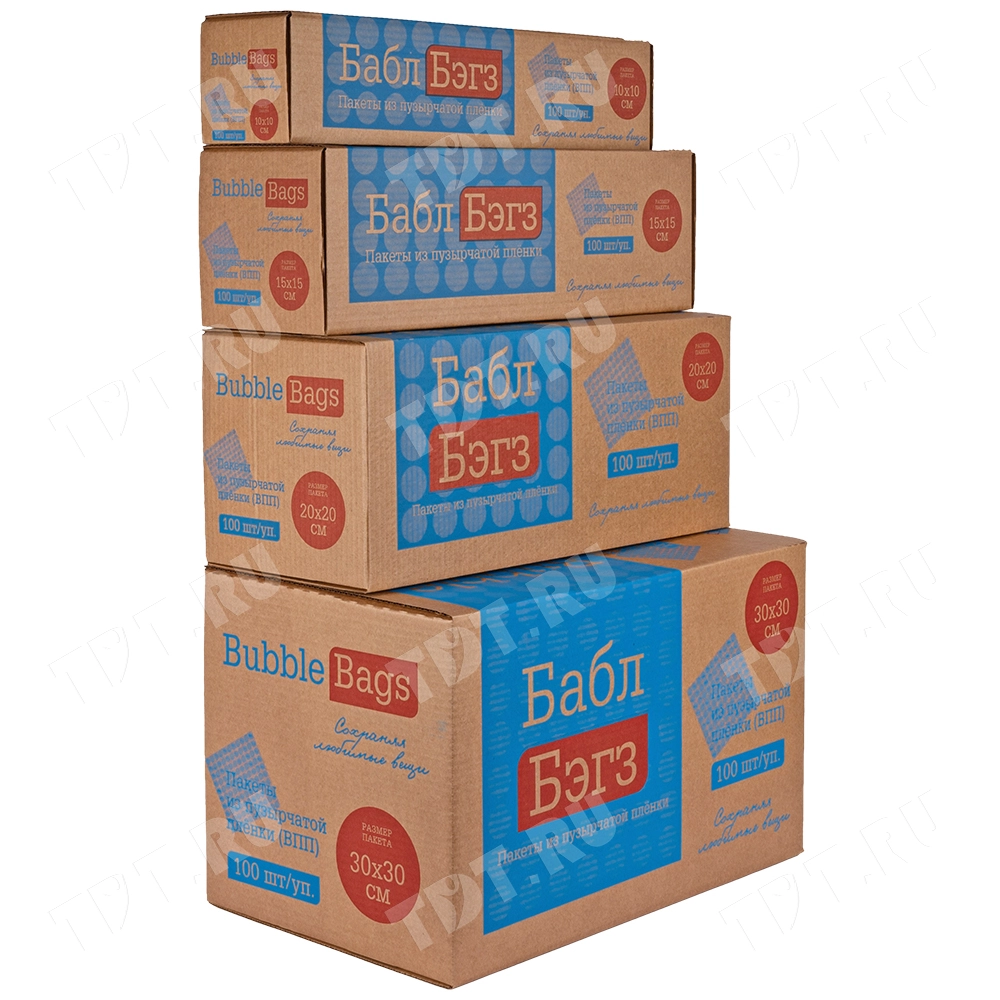 Пакеты ВПП «Bubble bags», трёхслойные, 15*15 см, 100 шт.