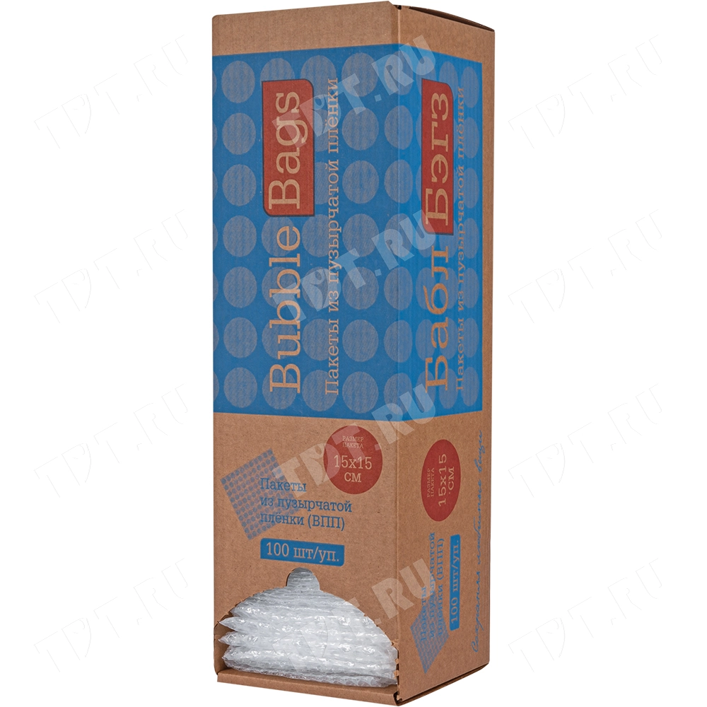 Пакеты ВПП «Bubble bags», трёхслойные, 15*15 см, 100 шт.