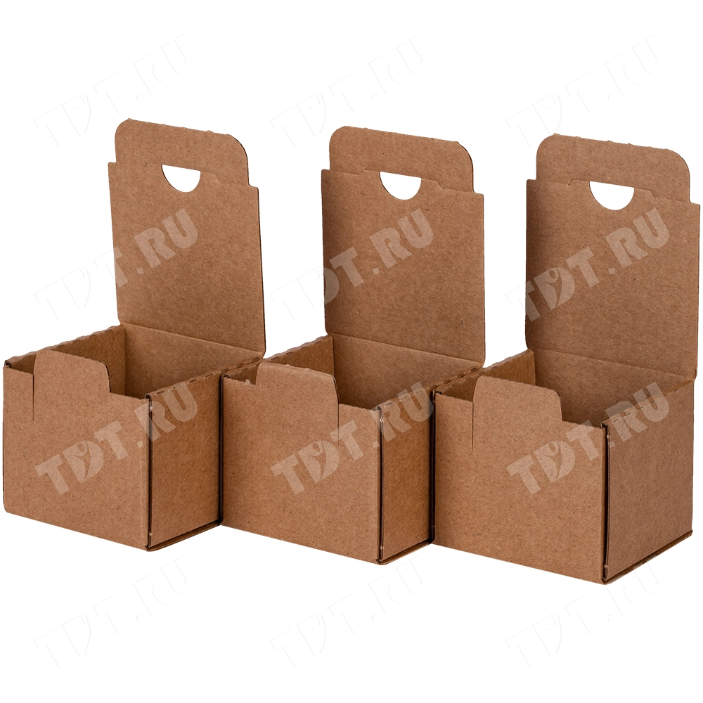 Самосборный короб №235-Ц, с язычком, 70*70*60 мм, Т-23 Е