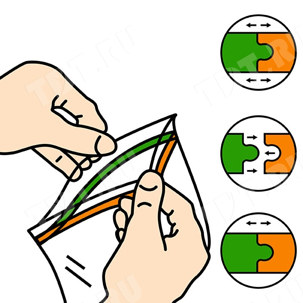 Пакеты Zip Lock, 100*150 мм, 50 мкм, 100 шт.