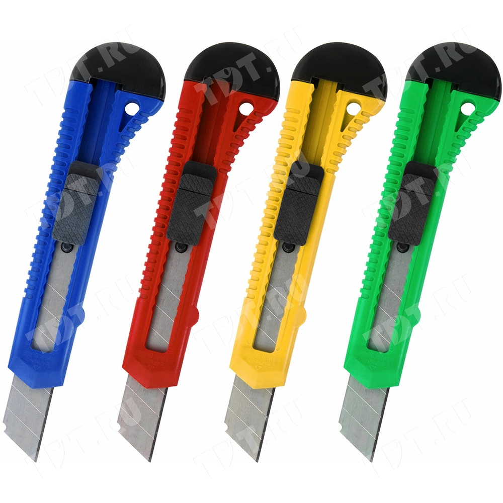 Нож канцелярский STAFF «EVERYDAY», ассорти, 18 мм