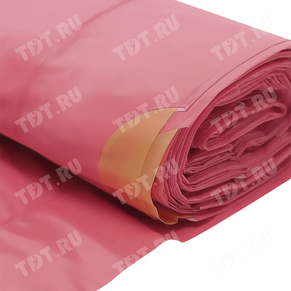 Мешки для мусора ПВД «Василёк» 60 литров с завязками, 60*70 см, красные, 10 шт./рулон