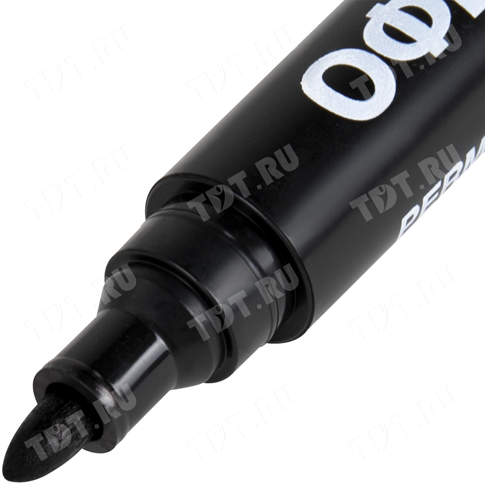 Маркер перманентный ОФИСМАГ «Economy», черный, 3 мм