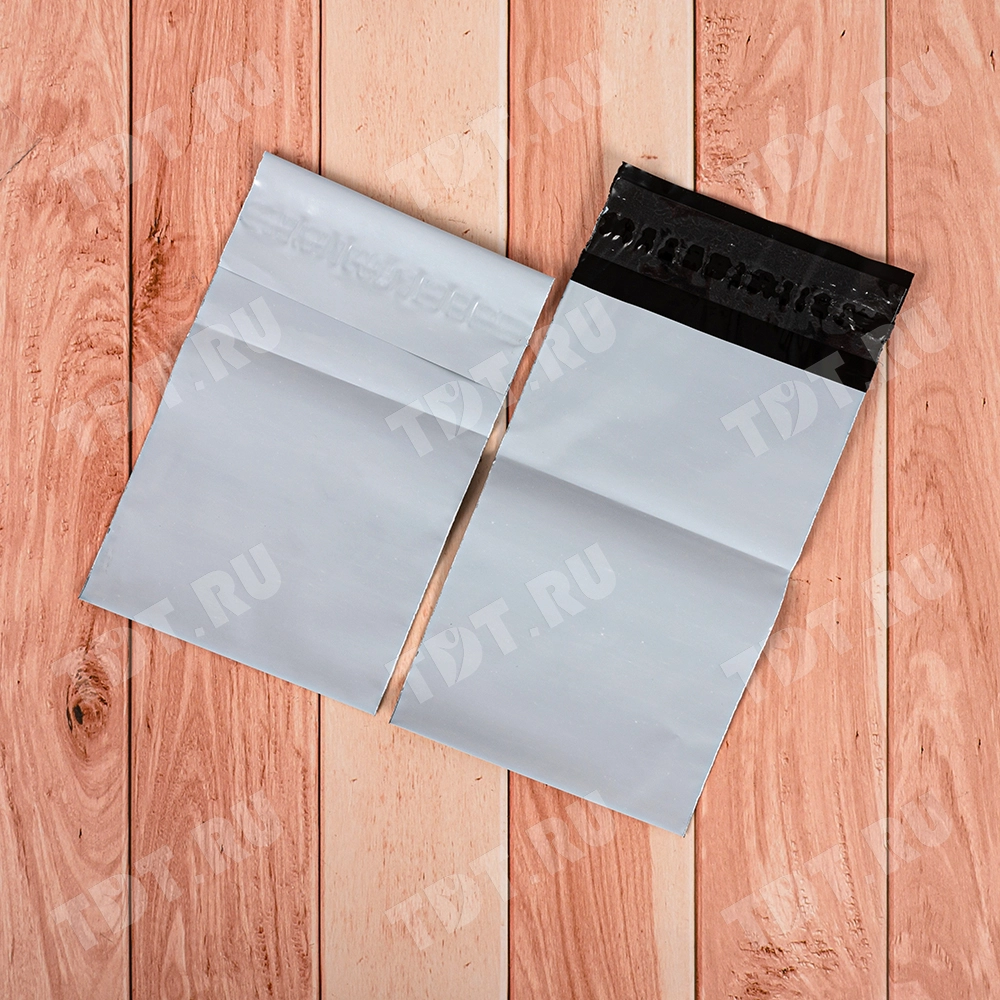 Курьер-пакет белый без печати, без кармана, 100*150+40 мм, 45 мкм, 1 шт.