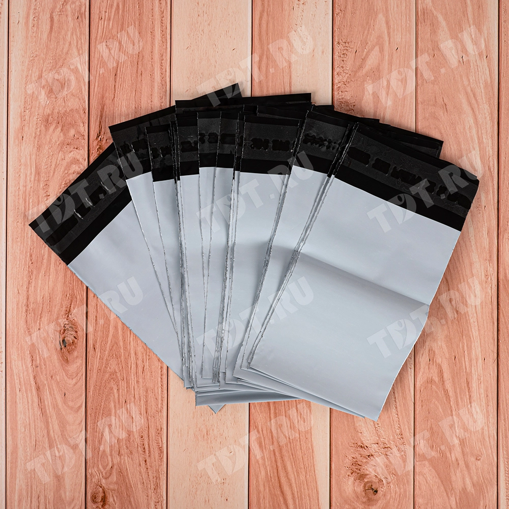 Курьер-пакет белый без печати, без кармана, 100*150+40 мм, 45 мкм, 1 шт.