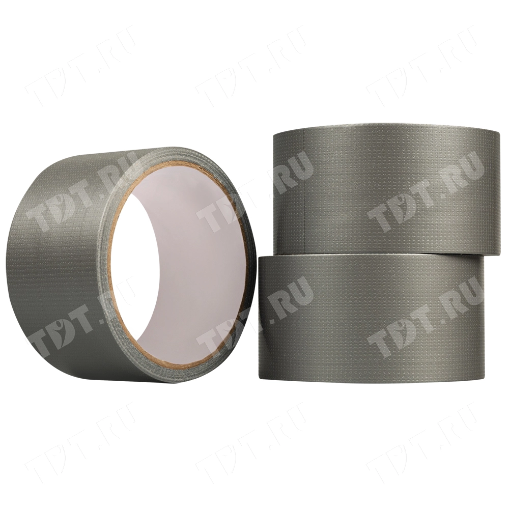 Клейкая лента армированная х/б тканью, серая, 50мм*10м