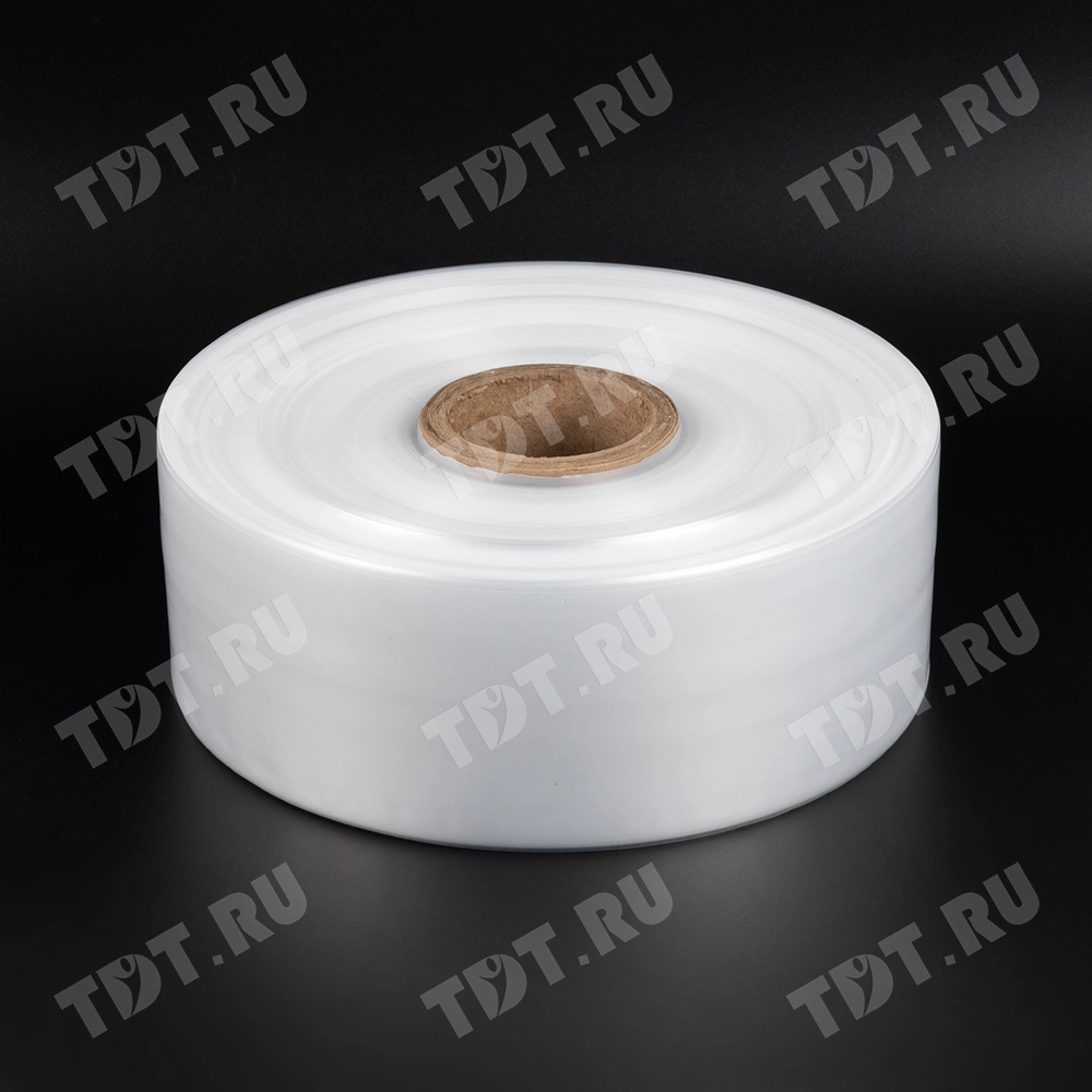 Рукав ПВД прозрачный, 17 см, 80 мкм, 395 м, 10 кг