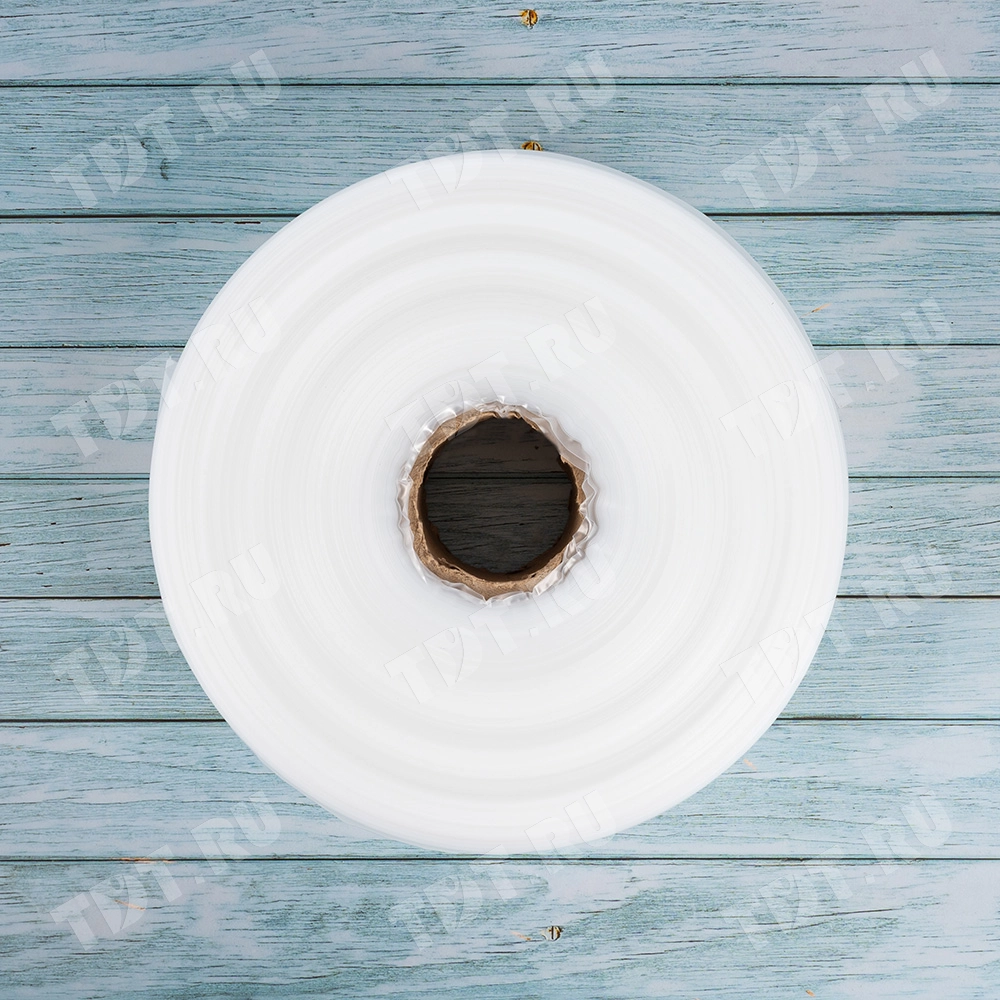 Рукав ПВД прозрачный, 18 см, 80 мкм, 375 м, 10 кг