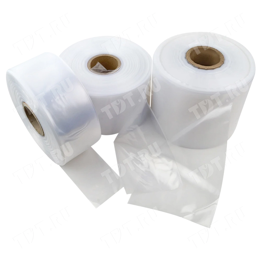 Рукав ПВД прозрачный, 19 см, 80 мкм, 355 м, 10 кг