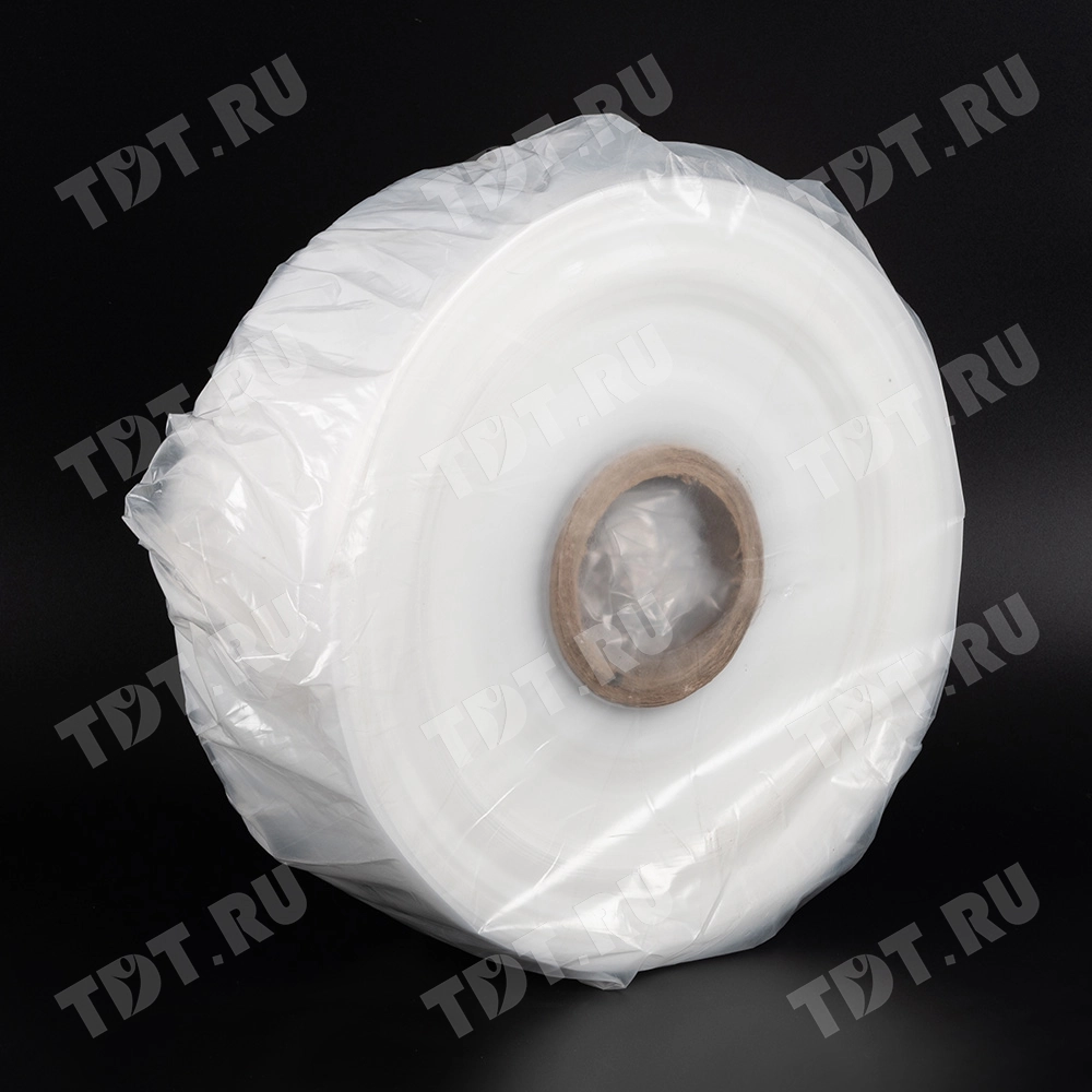 Рукав ПВД прозрачный, 22 см, 80 мкм, 305 м, 10 кг