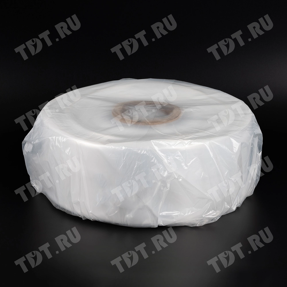 Рукав ПВД прозрачный, 37 см, 80 мкм, 180 м, 10 кг