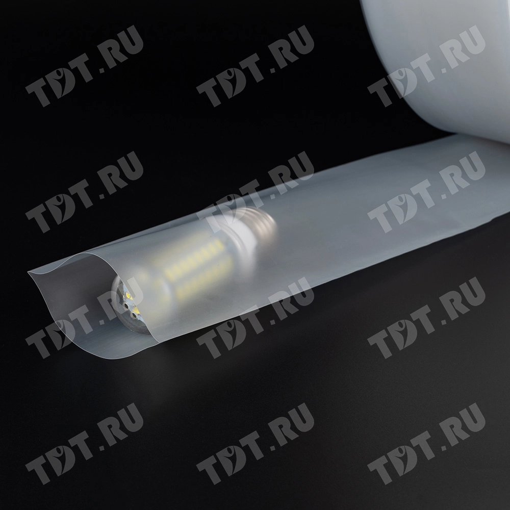 Рукав ПВД прозрачный, 60 см, 80 мкм, 112 м, 10 кг