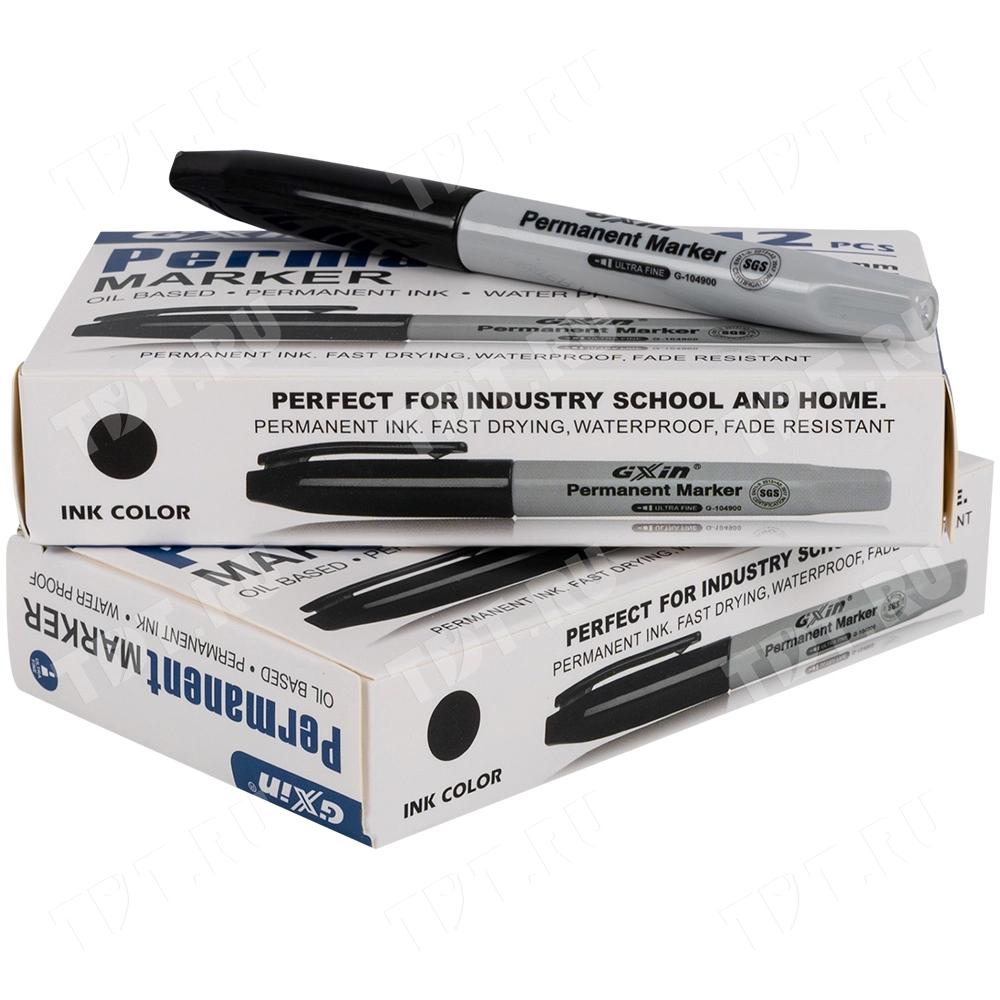 Маркер перманентный Gxin G-104900, черный, 0.5 мм, 1 шт.