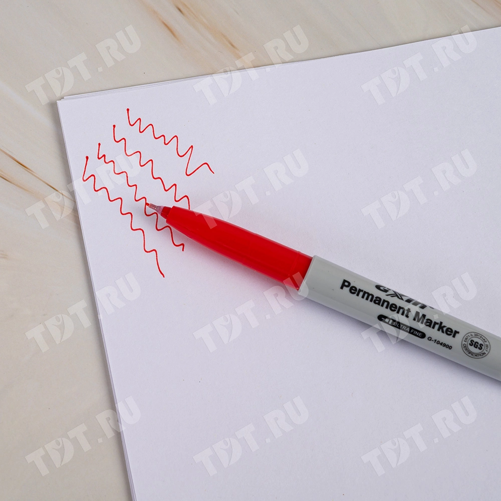 Маркер перманентный Gxin G-104900, красный, 0.5 мм, 1 шт.