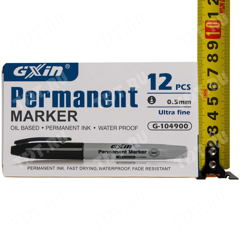 Маркер перманентный Gxin G-104900, синий, 0.5 мм, 1 шт.