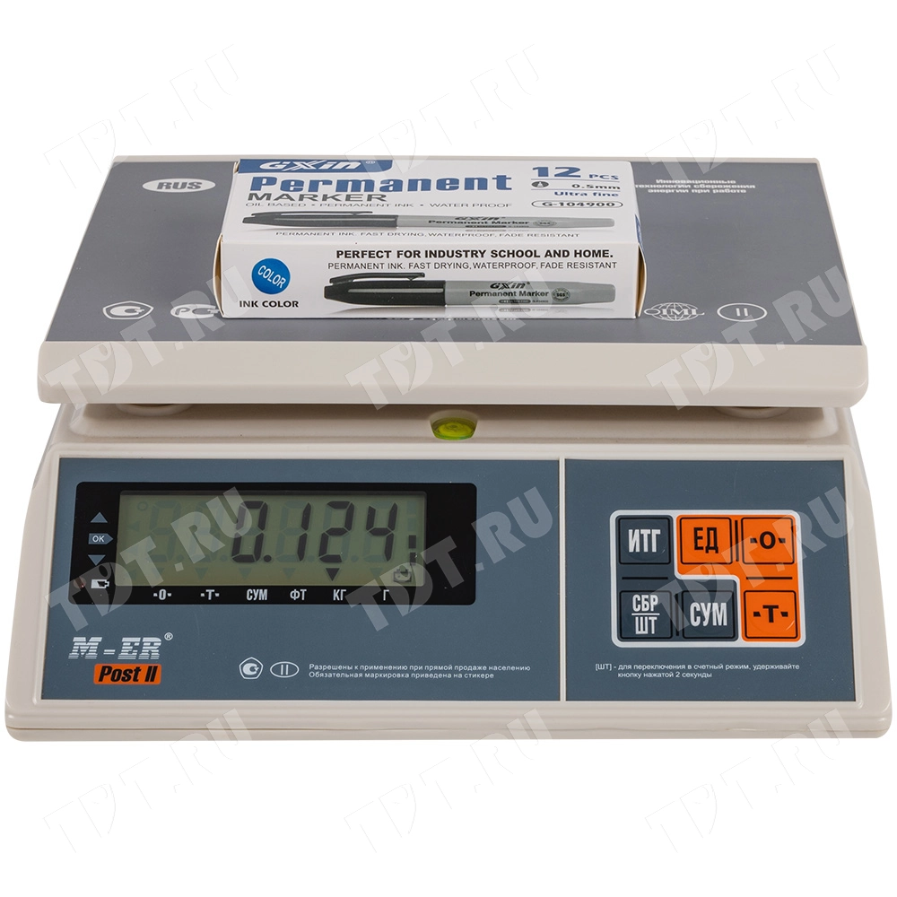 Маркер перманентный Gxin G-104900, синий, 0.5 мм, 1 шт.