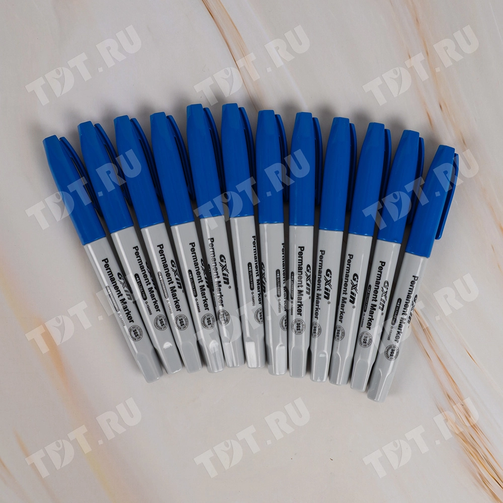 Маркер перманентный Gxin G-104900, синий, 0.5 мм, 1 шт.