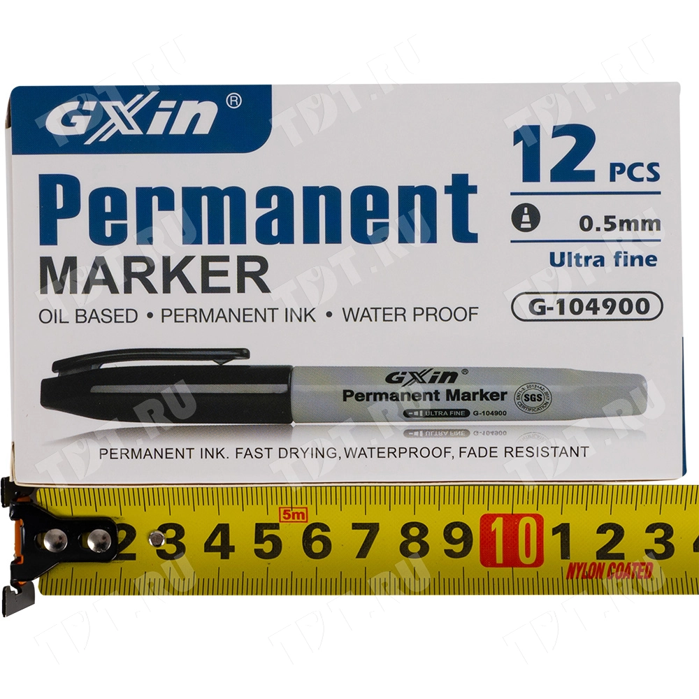 Маркер перманентный Gxin G-104900, зеленый, 0.5 мм, 1 шт.