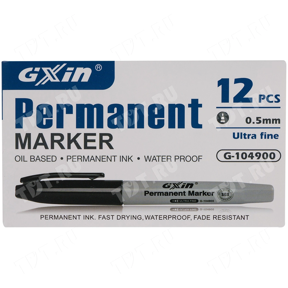 Маркер перманентный Gxin G-104900, зеленый, 0.5 мм, 1 шт.