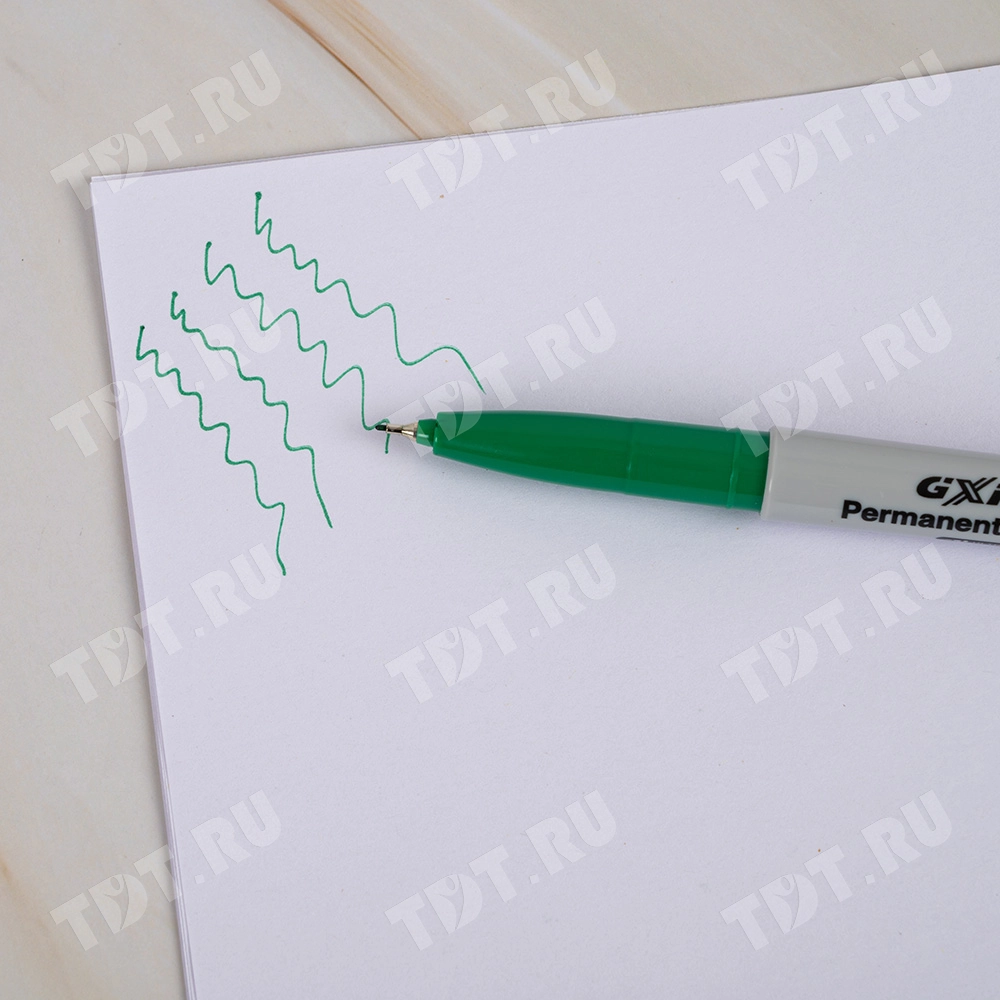 Маркер перманентный Gxin G-104900, зеленый, 0.5 мм, 1 шт.
