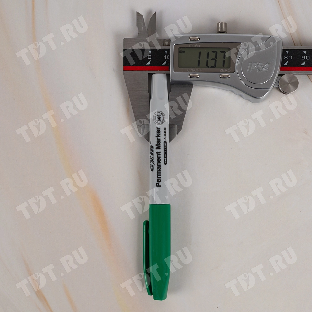 Маркер перманентный Gxin G-104900, зеленый, 0.5 мм, 1 шт.