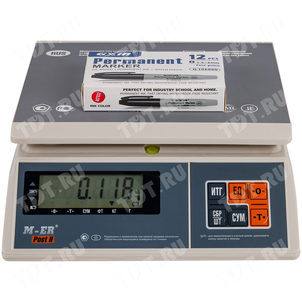 Маркер перманентный Gxin G-106000, красный, 1-2 мм, 1 шт.