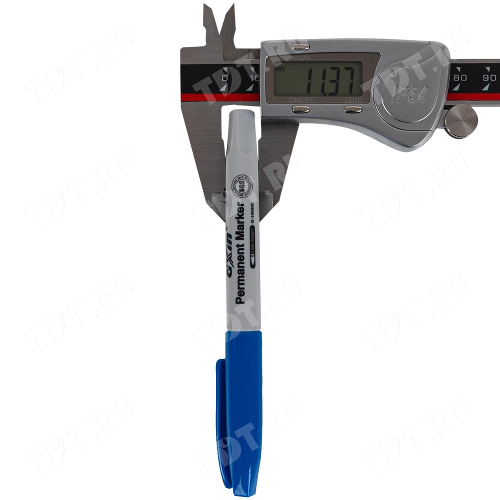 Маркер перманентный Gxin G-106000, синий, 1-2 мм, 1 шт.