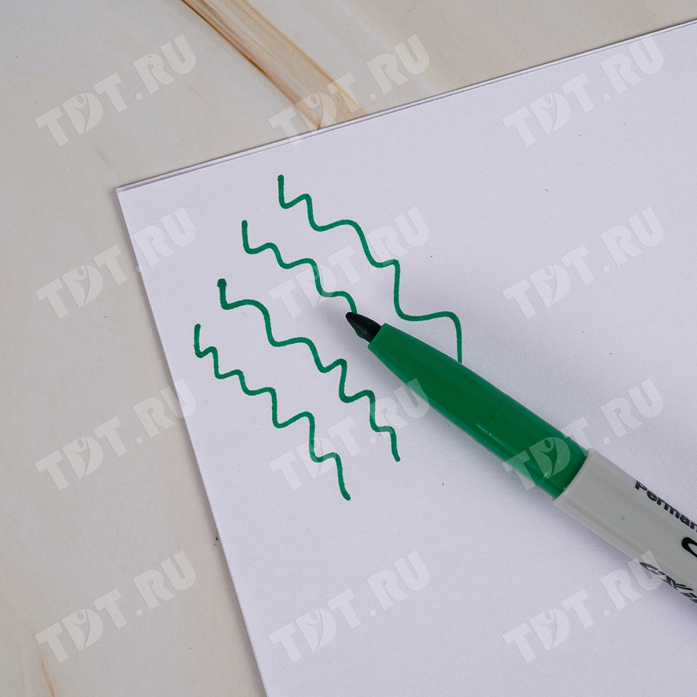 Маркер перманентный Gxin G-106000, зеленый, 1-2 мм, 1 шт.