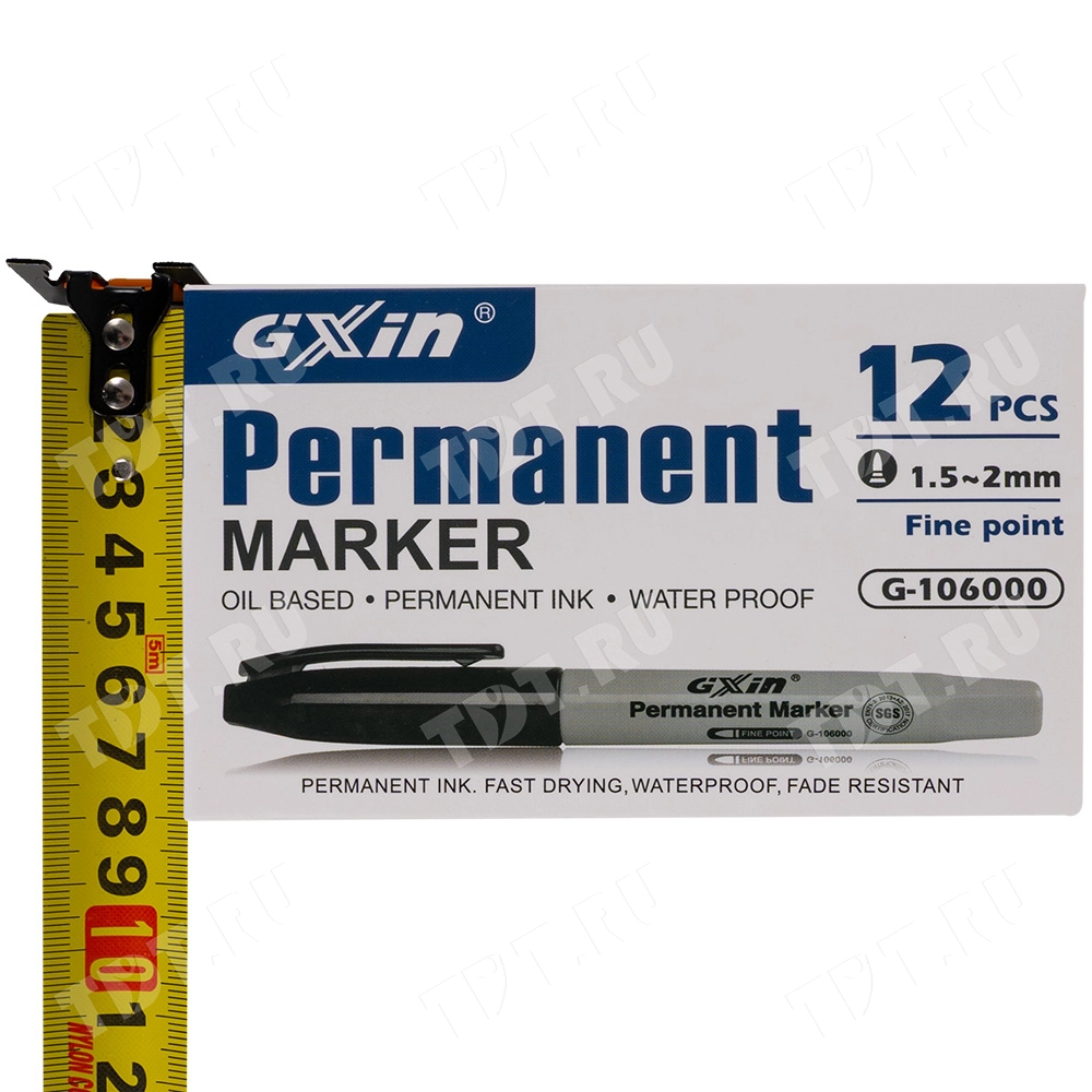 Маркер перманентный Gxin G-106000, зеленый, 1-2 мм, 1 шт.