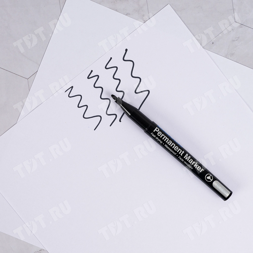 Маркер перманентный Gxin G-131, черный, 1-1.5 мм, 1 шт.