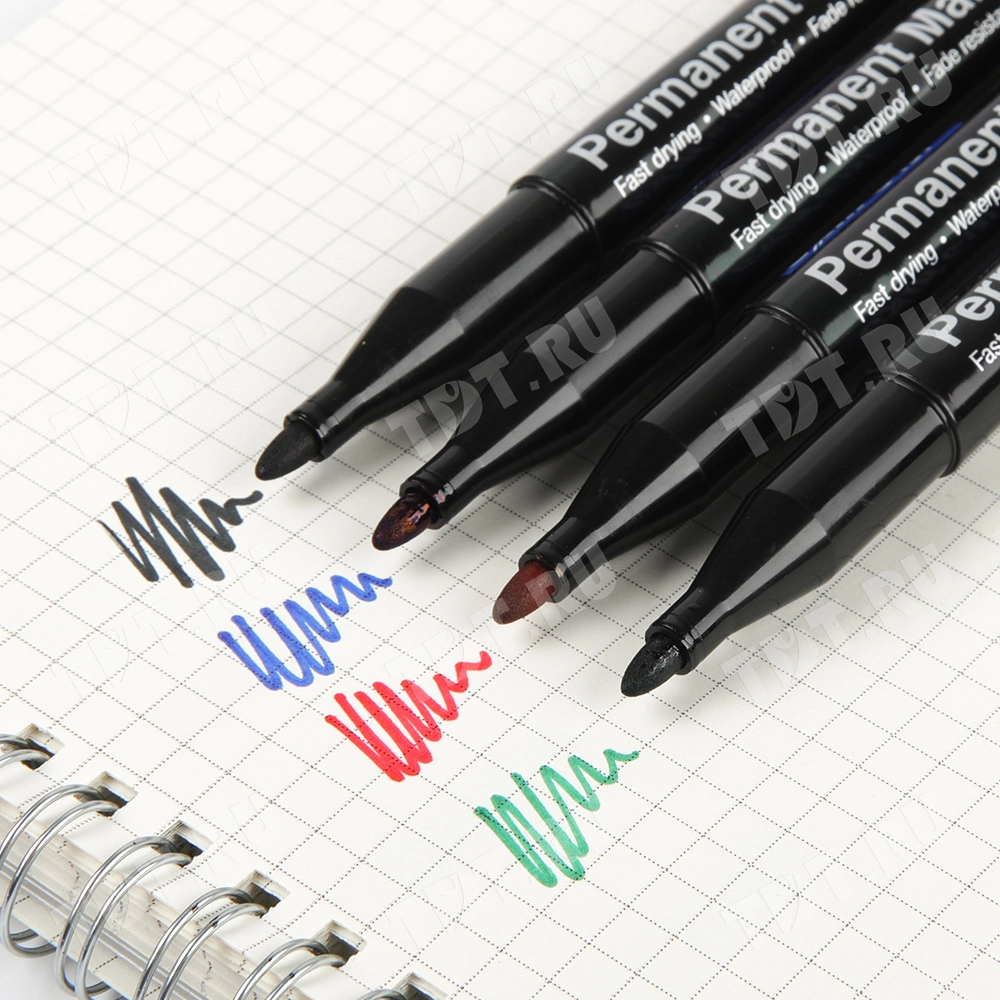 Маркер перманентный Gxin G-131, черный, 1-1.5 мм, 1 шт.