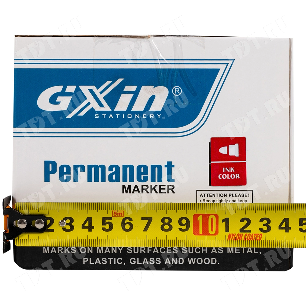 Маркер перманентный Gxin G-131, красный, 1-1.5 мм, 1 шт.