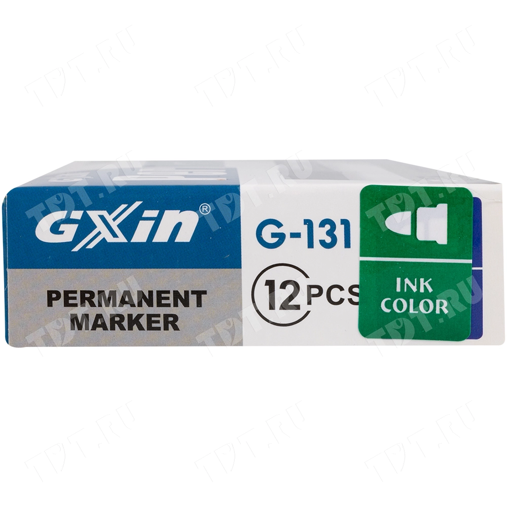 Маркер перманентный Gxin G-131, зеленый, 1-1.5 мм, 1 шт.