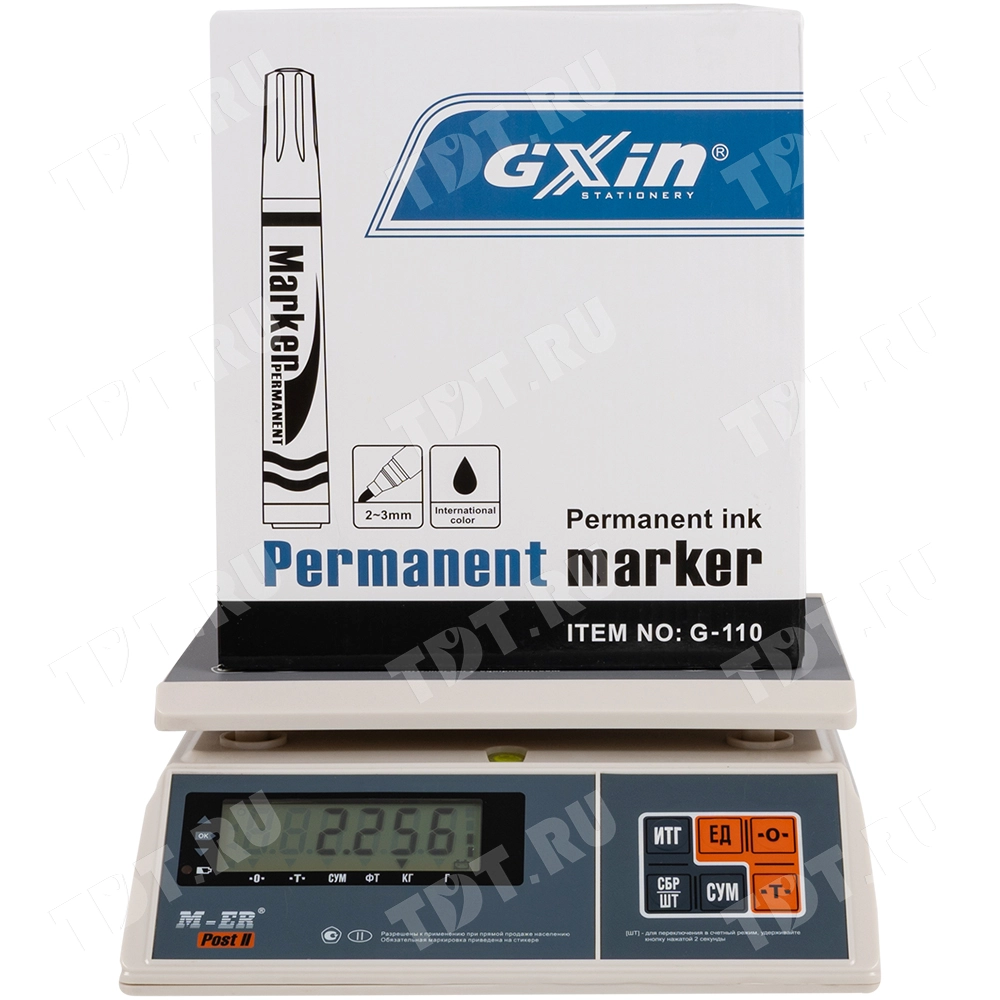 Маркер перманентный Gxin G-110, черный, 2-3 мм, 1 шт.