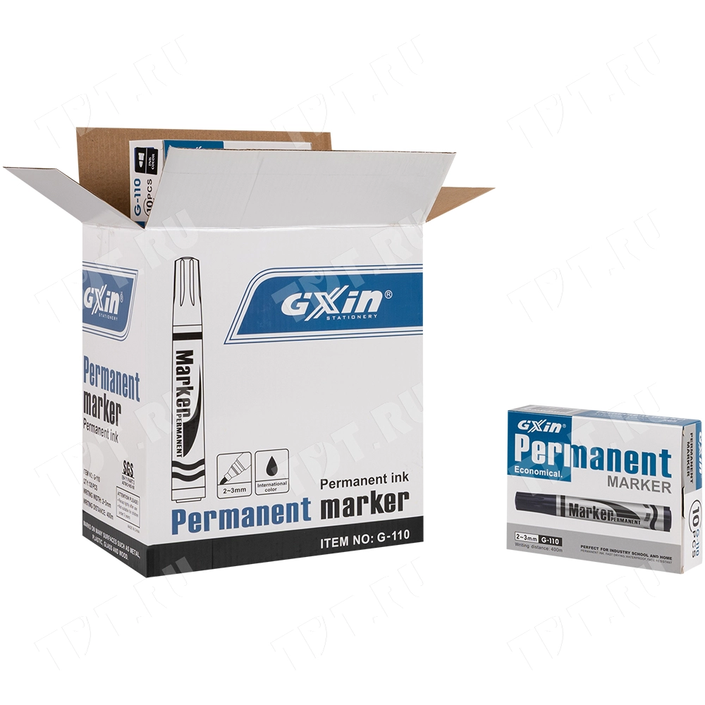 Маркер перманентный Gxin G-110, черный, 2-3 мм, 1 шт.