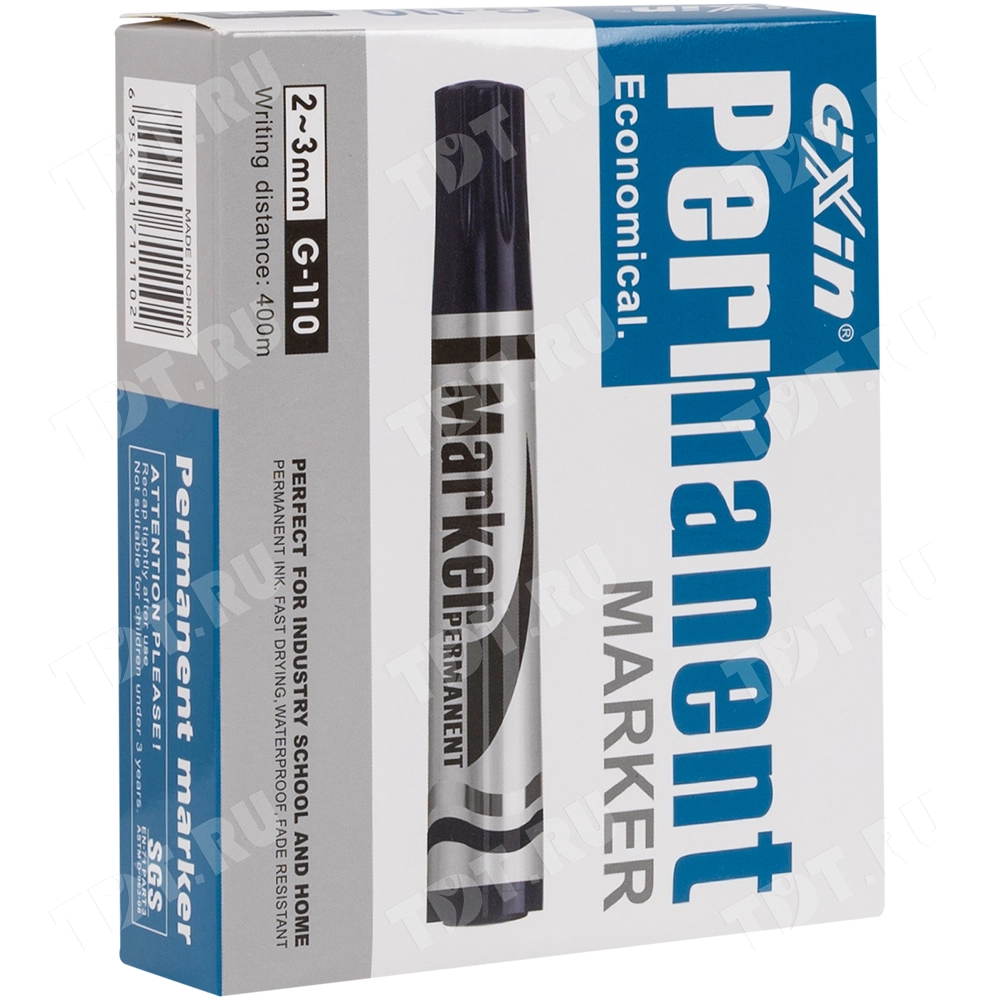 Маркер перманентный Gxin G-110, черный, 2-3 мм, 1 шт.