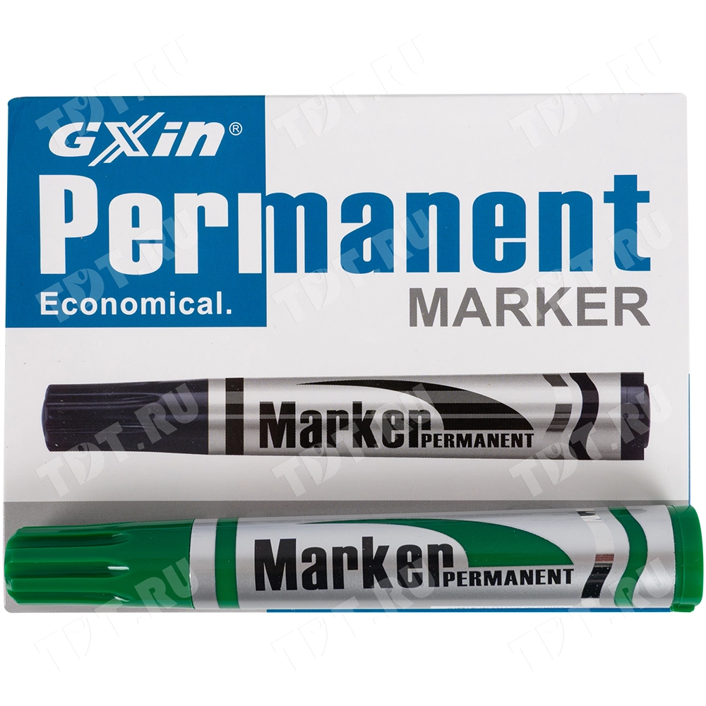 Маркер перманентный Gxin G-110, зеленый, 2-3 мм, 1 шт.