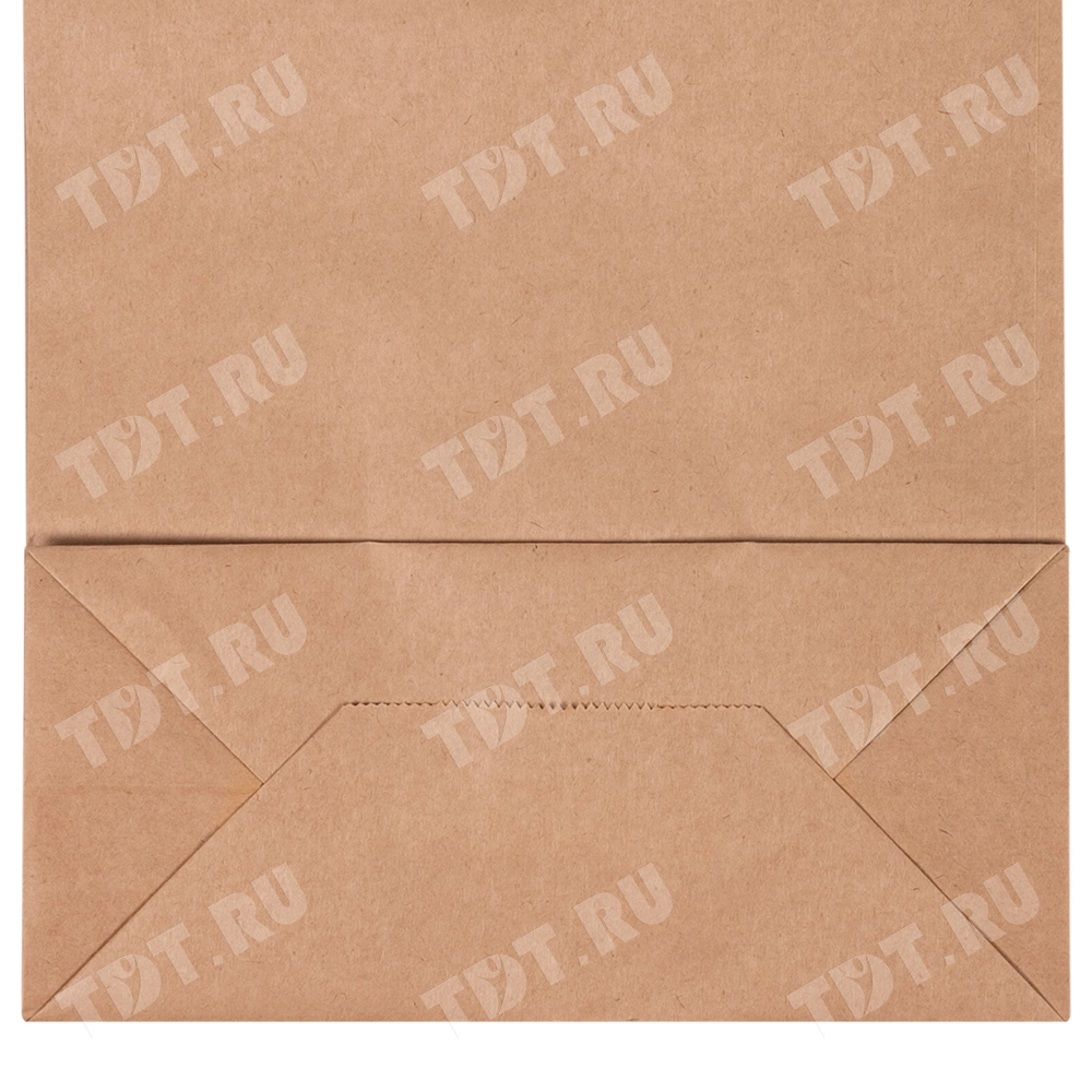 Бурый пакет с крученой ручкой, 70 г/м², 28*15*32 см