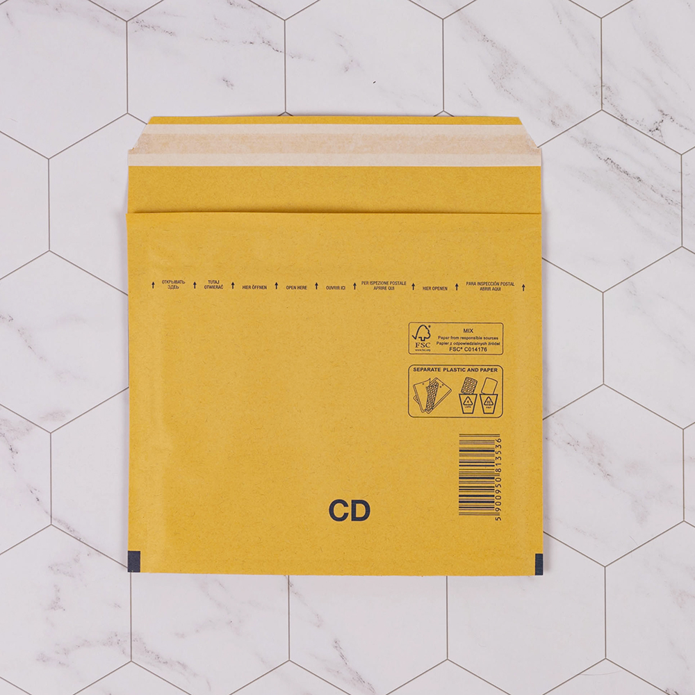Бурый крафт пакет с прослойкой, 20*17 см, CD-G Бурый крафт пакет с прослойкой, 20*17 см, CD-G