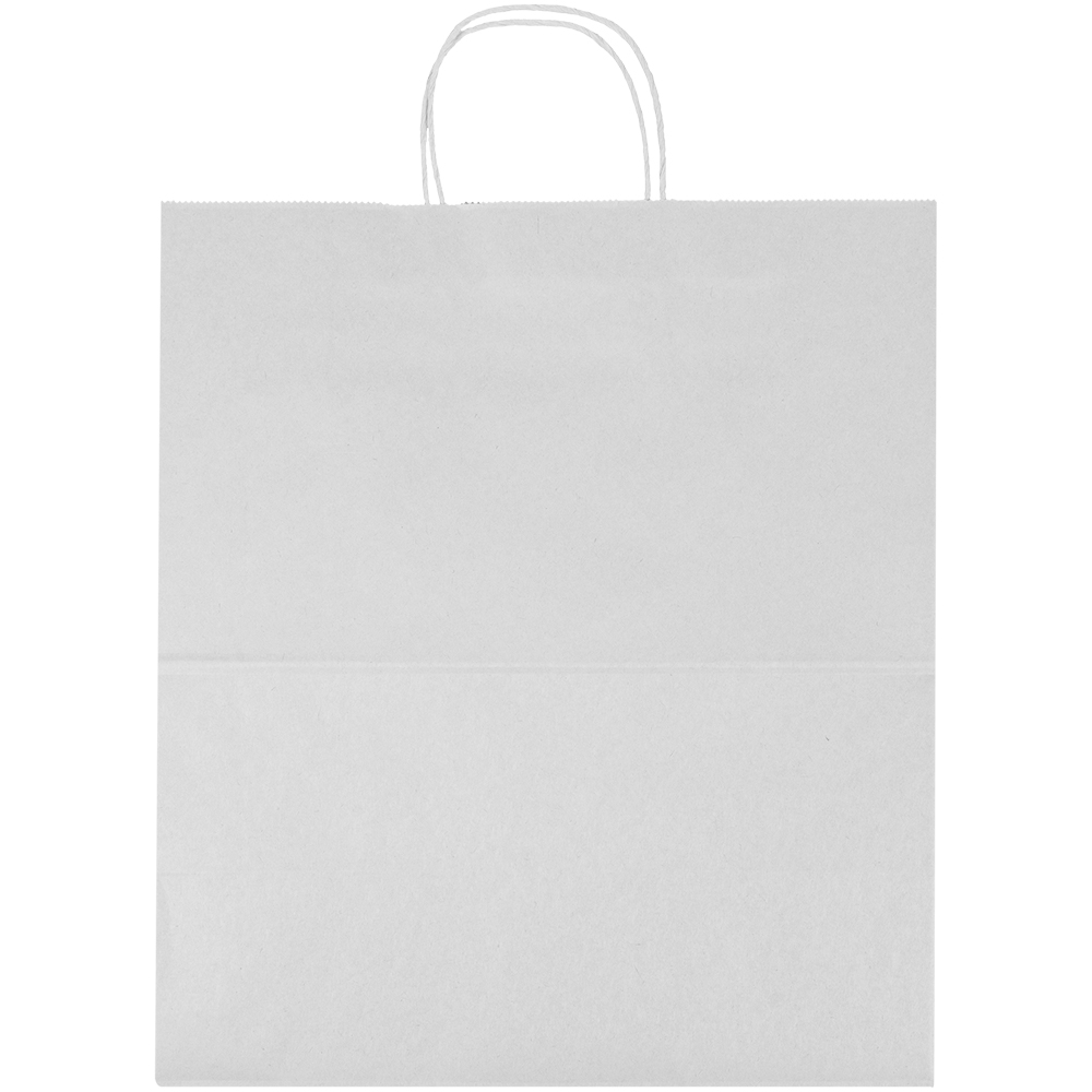 Белый пакет с крученой ручкой, 80 г/м², 32*18*37 см Белый пакет с крученой ручкой, 80 г/м², 32*18*37 см