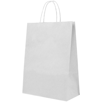 Белый пакет с крученой ручкой, 80 г/м², 28*15*32 см