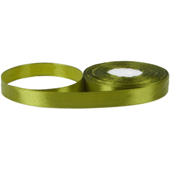 Атласная лента, оливковая, 15мм*23м