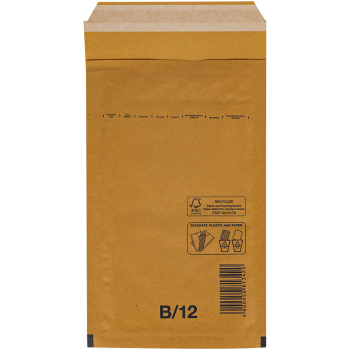 Бурый крафт пакет с прослойкой, 14*22 см, B-12-G (В/00)