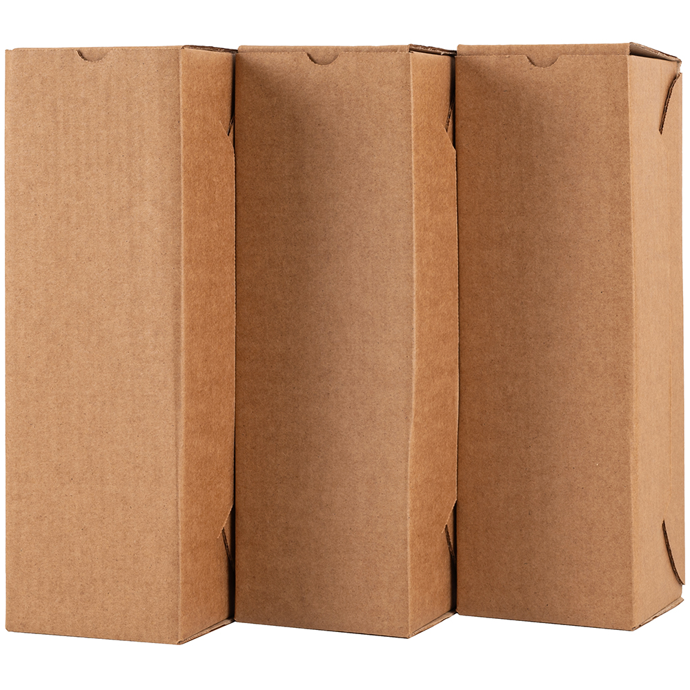 Картонная коробка для бутылки №95, 100*100*310 мм, Т-24 В Картонная коробка для бутылки №95, 100*100*310 мм, Т-24 В